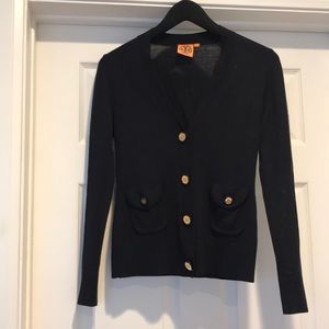 Tory Burch Logo Cardigan